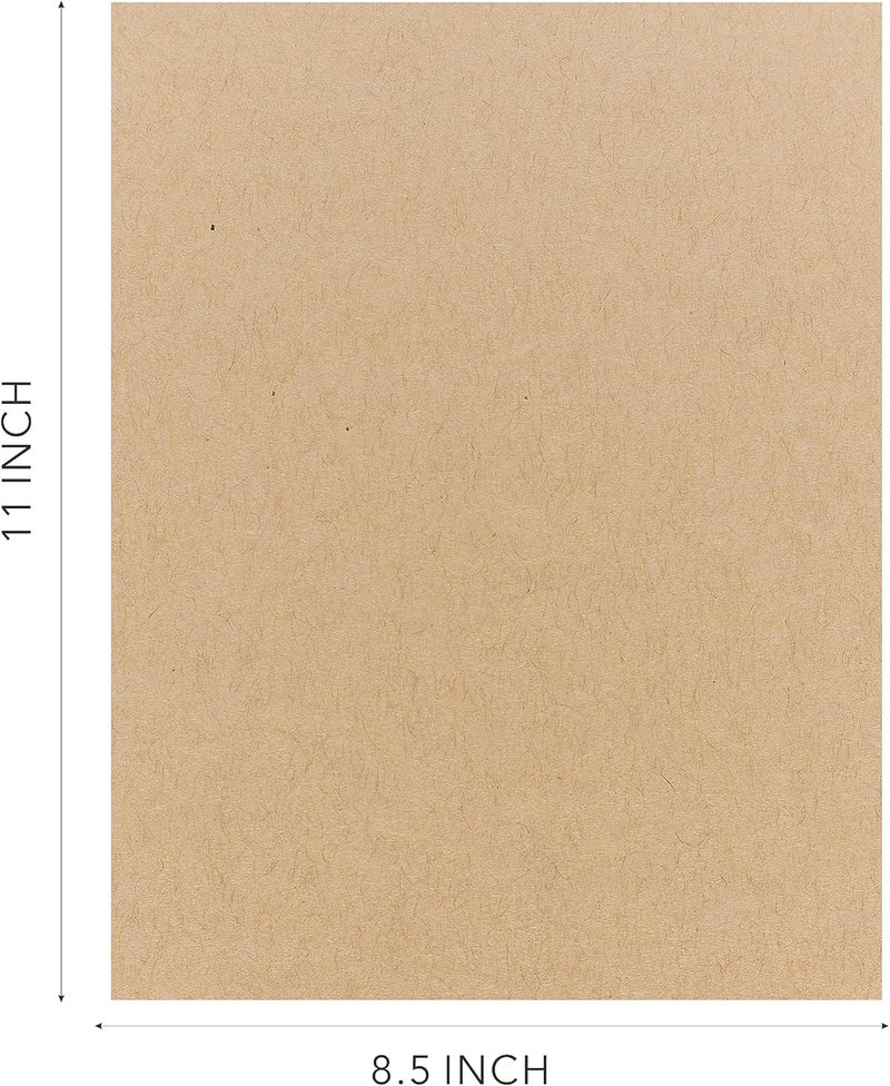 BearBoss Kraft Cardstock Thick Paper 50 Sheets, 8.5" x 11" Heavyweight 92lb Cover Card Stock for Crafts and DIY Cards Making - Image 4